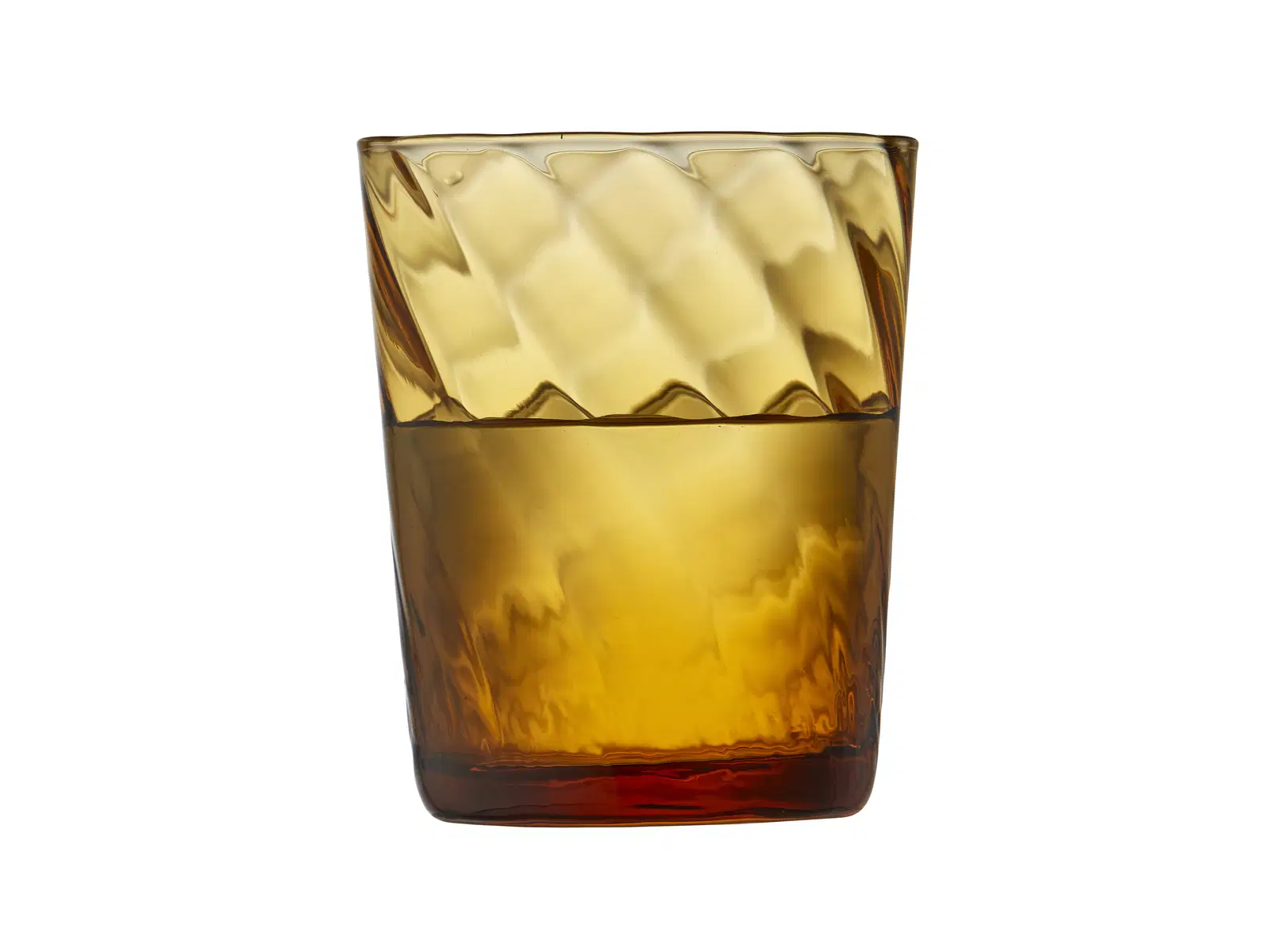 Lyngby Glas Vandglas 30 cl 4 stk i amber, Vienna